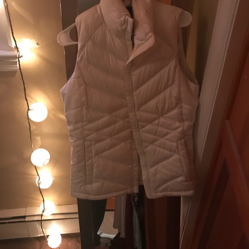 White NorthFace Vest